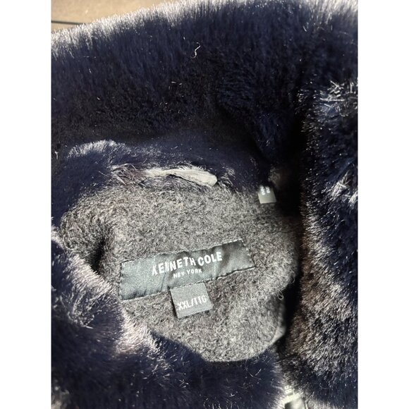 Kenneth Cole Womens Faux Fur Collar Jacket 2XL NWT - Picture 7 of 8